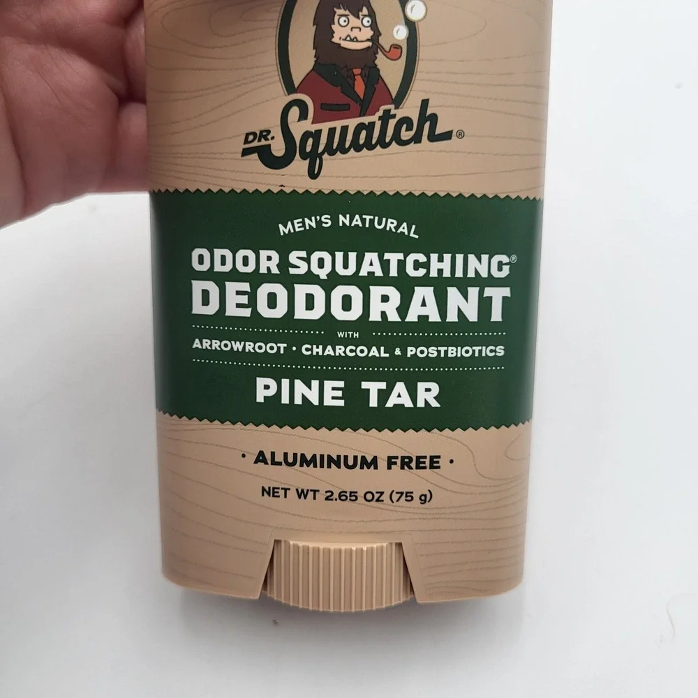 Set of 2‎ Dr. Squatch Aluminum Free Pine Tar Mens Natural Deodorant 2.65oz